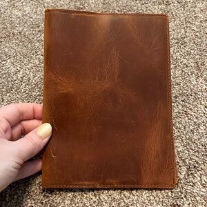 Galen Leather Leather Slim B6 Notebook / Planner Cover - Crazy Horse Tan